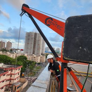 aluguel de mini-grua, locaçãode grua